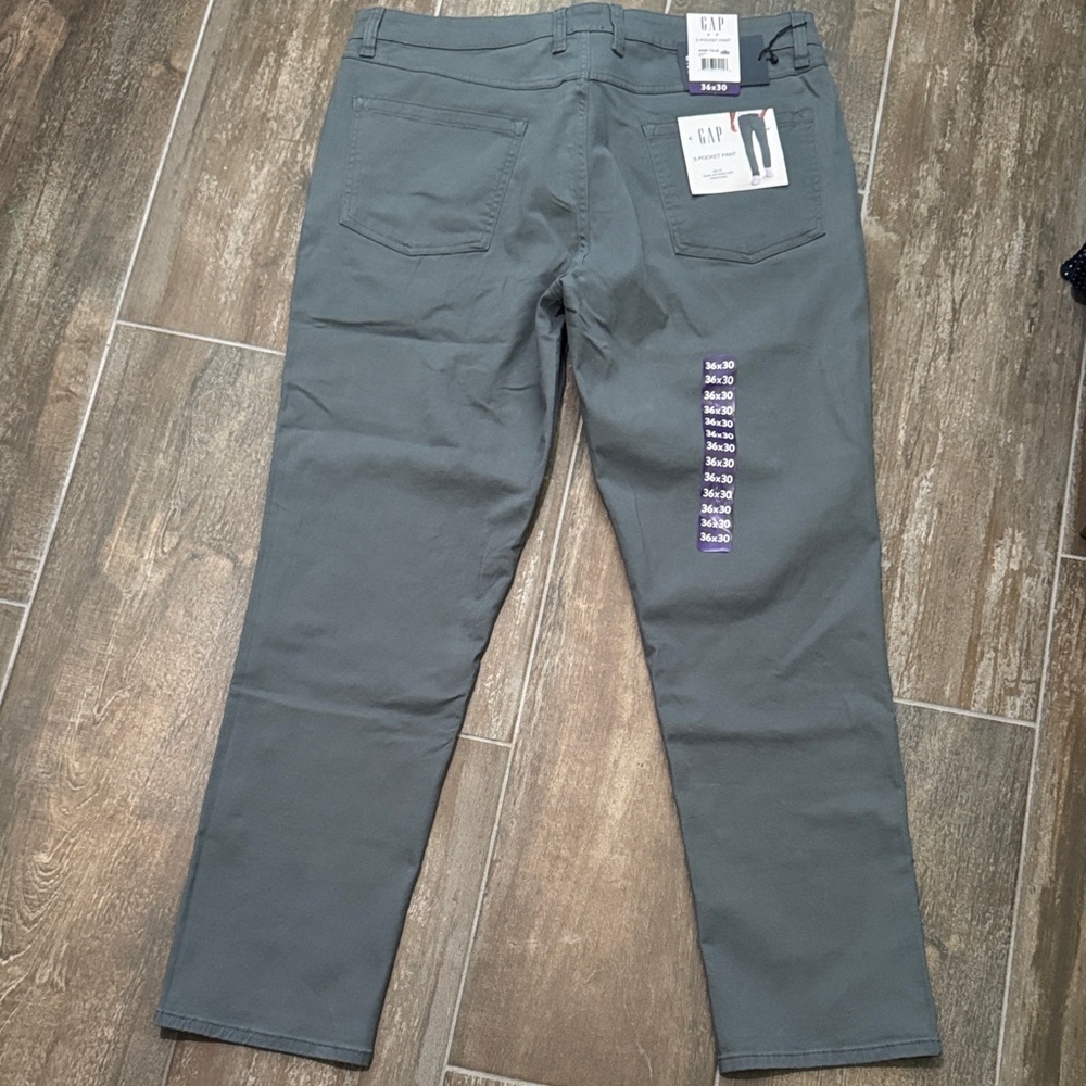 GAP Charcoal Straight-Leg Trousers